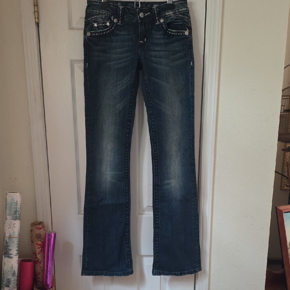 Miss Me Dark Blue Boot Cut Jeans
